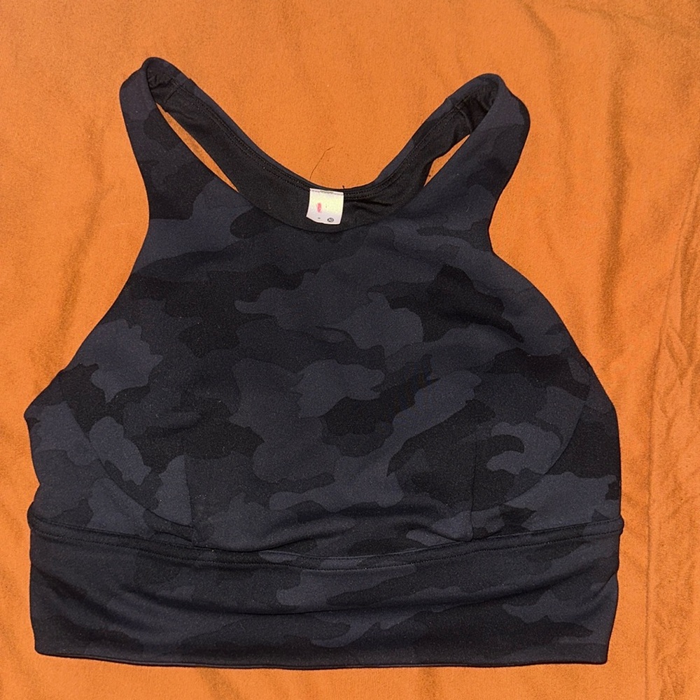 SOLD! Lululemon Black Camouflage Sports Bra